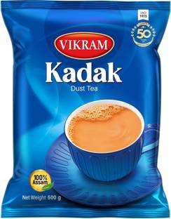 Vikram kadak Dust Tea Strong Bold and Rich flavour perfect morning tea 500 Gram Pack Tea Pouch