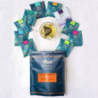 TGL Co. Bestsellers Tea Sampler Box - 10 Assorted Assorted Green Tea Bags Pouch