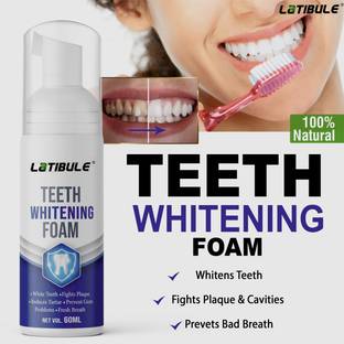 Latibule Teeth Whitening Foam For Fresh Breath and Remove Stains - Fresh Mint Teeth Whitening Kit