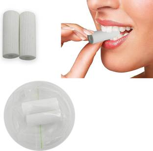 Dentosmile Chewies Seater for Invisalign Aligner Chompers Trays in White Colour with Carry Case and Eco Friendly Stick (Unscented) / pack of 2 pcs Teeth Whitening Kit