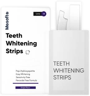 Masofta Teeth Whitening Strips | Removes Dark stains from Teeth | With Pap+ | 14 Strips Teeth Whitening Kit