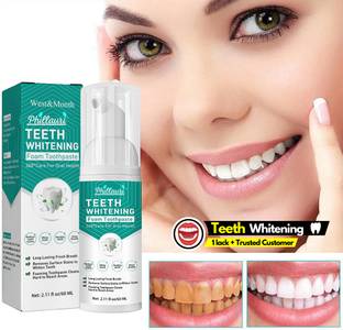 Phillauri Teeth Whitening Foam to Quick Deeply Clean Gums Intensive Stain Removal Teeth Whitening Kit