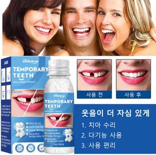 SHETZOI Tooth Repair Kit, Temporary Teeth Gap Repair Kit, TemporaryTeeth replacement Teeth Whitening Kit