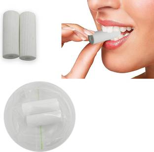 Dentosmile Chewies Seater for Invisalign Aligner Chompers Trays in White Colour with Carry Case and Eco Friendly Stick (Unscented) / pack of 2 pcs Teeth Whitening Kit