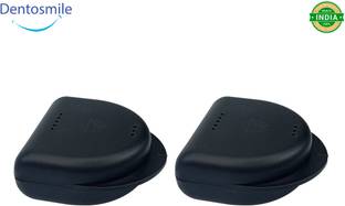 Dentosmile Dental Orthodontic Retainer/Aligner Case/Denture Storage Black(2) Teeth Whitening Kit
