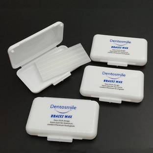 Dentosmile Dental Orthodontic Wax for Braces / Bracket Gum - 5 Strips Per Box/ pack of 4 wax Teeth Whitening Kit