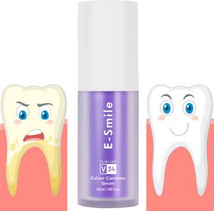 ELIBLISS E-Smile V34 Color Corrector Serum Achieve a Brighter, Whiter Smile Teeth Whitening Kit