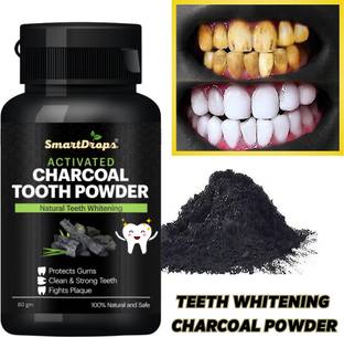 smartdrops Teeth Whitening Charcoal Powder For & Stain Teeth Whitening Kit Teeth Whitening Kit