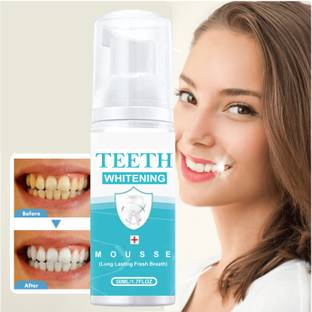 Afflatus Teeth Whitening Foam Toothpaste Long Lasting Fresh Breath Removes Stains Teeth Whitening Kit