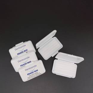 Dentosmile Dental Orthodontic Wax for Braces/Bracket Gum - 5 Strips Per Box (5) Teeth Whitening Kit