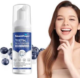smartdrops Teeth Whitening Foam-Anti-Tartar Protection,Mint Cool Taste&Bright Smile Support Teeth Whitening Kit
