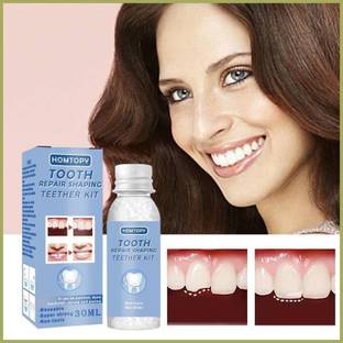 SHETZOI Tooth Repair Kit Teeth Replacement Kit for Temporary Restoration of Missing Teeth Whitening liquid