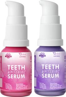 Qelica Lush Berry & Bright Berry Teeth Whitening Serum, Natural Teeth Brightening Teeth Whitening Kit