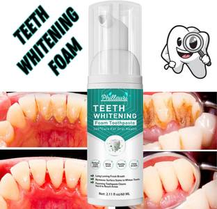 Phillauri Teeth Whitening Foam to Ultra-fine Deeply Clean Gums Stain Removal Teeth Whitening liquid