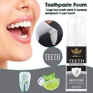 Madam Sir 2 in 1 Teeth Whitening Mousse Foam To Deeply Cleaning Gums, Stain Removal Teeth - Mint