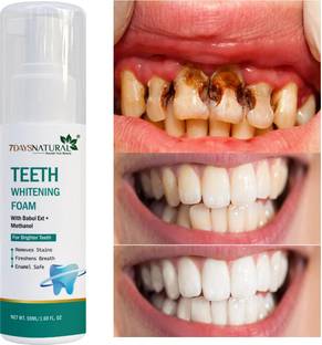 7DAYS Teeth Whitening Foam to Ultra-fine YELLOW TEETH Deeply Intensive Stain Removal Teeth Whitening liquid