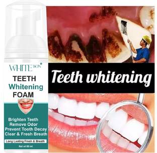 white bon Teeth Whitening Toothpaste Mousse Stains Removal Foam Toothpaste Teeth Whitening liquid