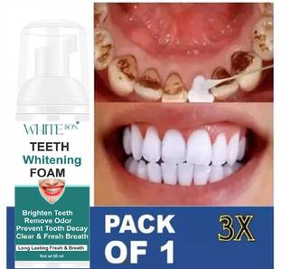 white bon teeth whitening mousse foam toothpaste removes stains Whitening bright Teeth Whitening liquid