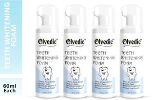 Olvedic Teeth Whitening Foam To Remove Yellow Stains, Tobacoo, Tartar and Tobacco Stains Teeth Whitening liquid
