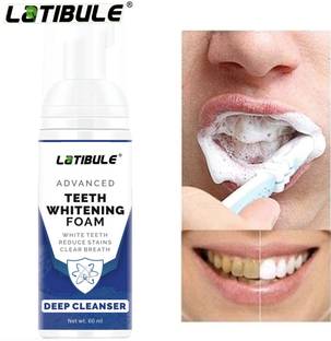 Latibule Teeth Whitening Foam - Removes Bad Breath Fights Germs For Women & Men