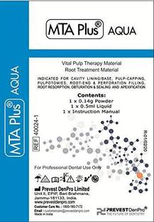 Prevest DenPro MTA Plus Aqua 0.14gm Powder and 0.5ml Liquid/no Teeth Whitening liquid