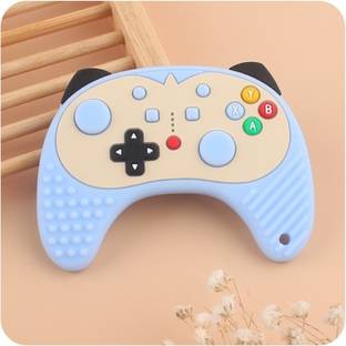 The Cheeky Kidzz Baby Soft Silicone Gaming Remote Shape Teething Toy Textured Molar Teeth Infants Teether and Feeder