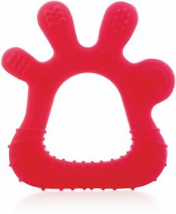 Beebaby Finger Shape Soft Silicone Baby Teether with Storage Case, 100% BPA Free, 6M+ Teether