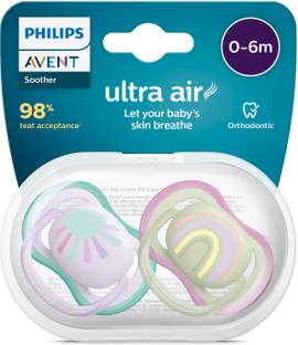 Philips Avent Ultra Air Soother | SCF085/59 | 0-6M | 98% acceptance* | Pack of 2 Soother
