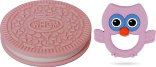 Lumicub Babies Teething Silicone Bpa Free Natural Organic Freezer Safe Teethers Soother Teether