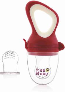 Beebaby Fresh Silicone Food Nibbler with Extra Mesh, Fruit pacifier or Nipple for Baby Teether and Feeder