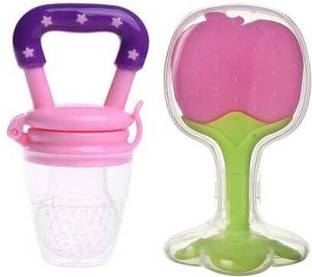 Smiley mia Baby fruit nibbler with fruit shape teether for new born babies & infant Teether and Feeder