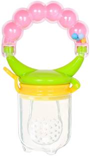 Enorme Baby Ring Style Food Fruit Feeder Nibbler Pacifier for Babies- Color May Vary Teether