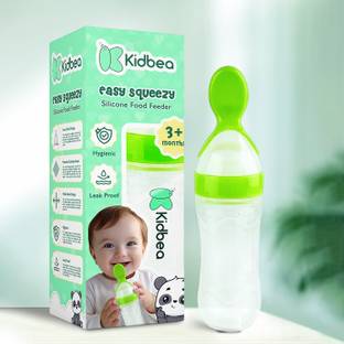 KIdbea Baby Feeding Spoon Ultra Soft Food Grade Silicone 3 Month Plus Feeder