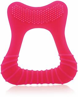 Beebaby Tooth Shape Soft Silicone Baby Teether with Bristle & Carry Case, BPA Free, 6M+ Teether