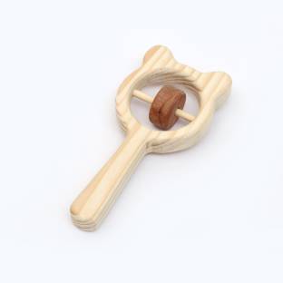 opatoys Wooden Bear Rattle (1 Pieces) Rattle