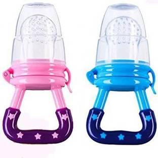 Makeway BPA Free Silicone Nipple Fresh Food Fruit Feeder Baby Feeding Medium Flow Nipple (Pack of 1 Nipple) Medium Flow Nipple (Pack of 1 Nipple) Multicolor Teether and Feeder