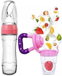 Vadhavan Baby Squeezy Food Grade Silicone Bottle Feeder for Baby Feeding Teether and Feeder Teether and Feeder Teether and Feeder
