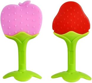 FUSION FLY Baby Teether Silicone Teether for 6 to 12 Months Baby Free Teether and Feeder Teether