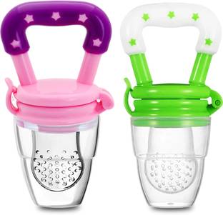 KIdbea Silicone Food/Fruit Nibbler with Extra Mesh, Soft Pacifier Feeder