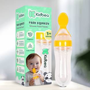 KIdbea Baby Feeding Spoon Ultra Soft Food Grade Silicone 3 Month Plus Feeder