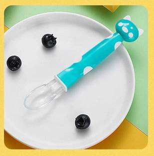 Profecto BABY CARE BEST QUALITY SILICON FOOD FEEDING SILICON SPOON Feeder