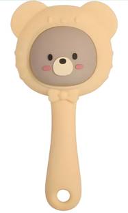 KidSy Silicone Rattle Teether | BPA-Free for Easy Teething | Jhunjuna 3 to 24 Months Teether