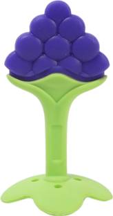 Muma's Love 1 Pcs Silicone Baby Teether for 3m+ baby, BPA Free, purple fruit Teether