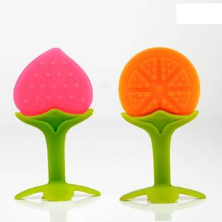 Aditi Toys Baby Silicone Teether, Fruit Teether For Toddlers, Silicone Teether, Non-Toxic Teether