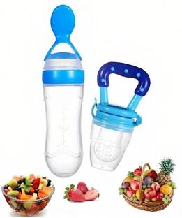 Little Townia Combo of Baby feeder spoon and Soother ( Food Fruit nibbler) Feeder
