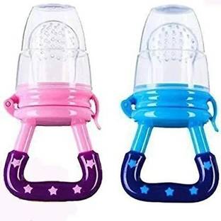 KicHapp Fruit and Juice Feeder with Cover for 3-12 Months BPA Free Silicone Food Feeder