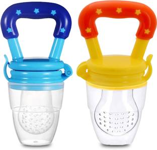 KIdbea Silicone Food/Fruit Nibbler with Extra Mesh, Soft Pacifier Feeder