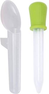 The Cheeky Kidzz Premium Baby Multi-Functional Smart Graduated Squeeze Dropper & Spoon Set Teether and Feeder