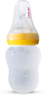 LuvLap Feeding Spoon with Squeezy food Grade Silicone Feeder bottle BPA Free, 180 ml Feeder