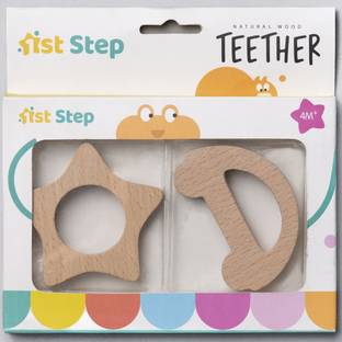1st Step Teether Made Of Natural Wood With No Sharp Edges Teether